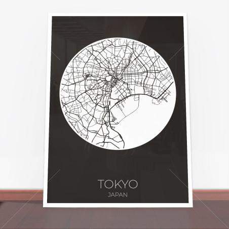 Plakat Tokyo map