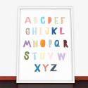 Plakat kolorowy alfabet