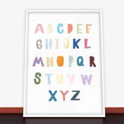 Plakat kolorowy alfabet
