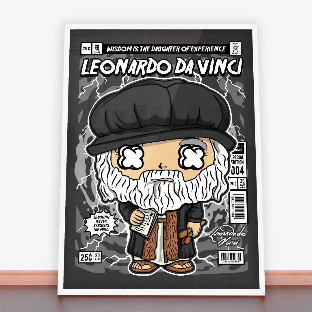 Plakat Leonardo Da Vinci.