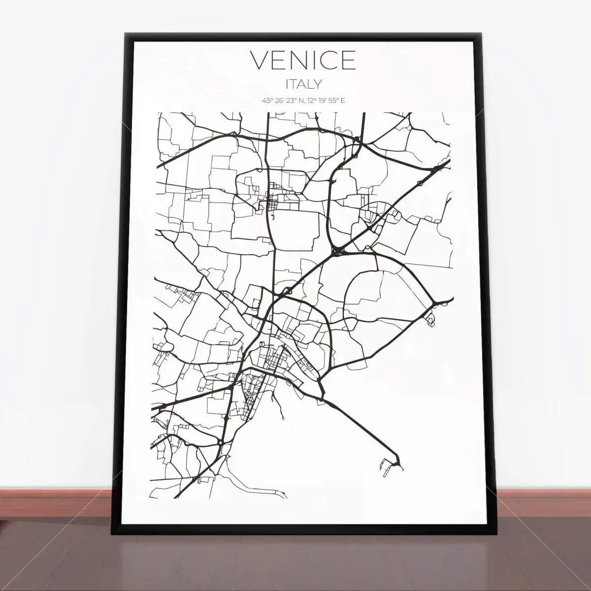 Plakat Wenecja mapa.
