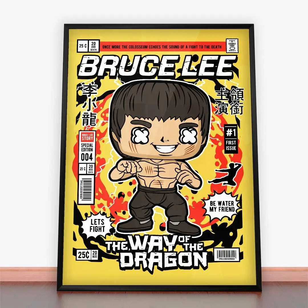 Plakat z Bruce Lee.